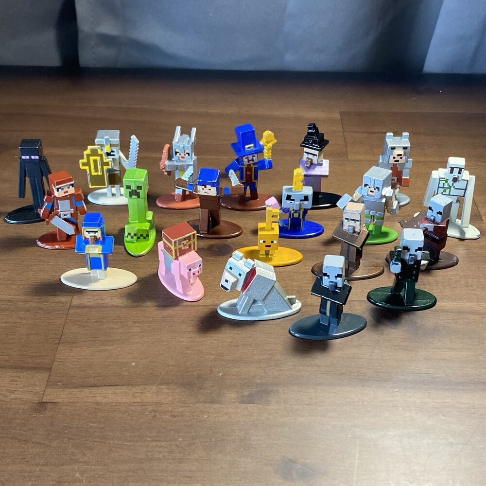 20 Minecraft Nano Metal Figures Jada Toys Metal Die Cast - Read